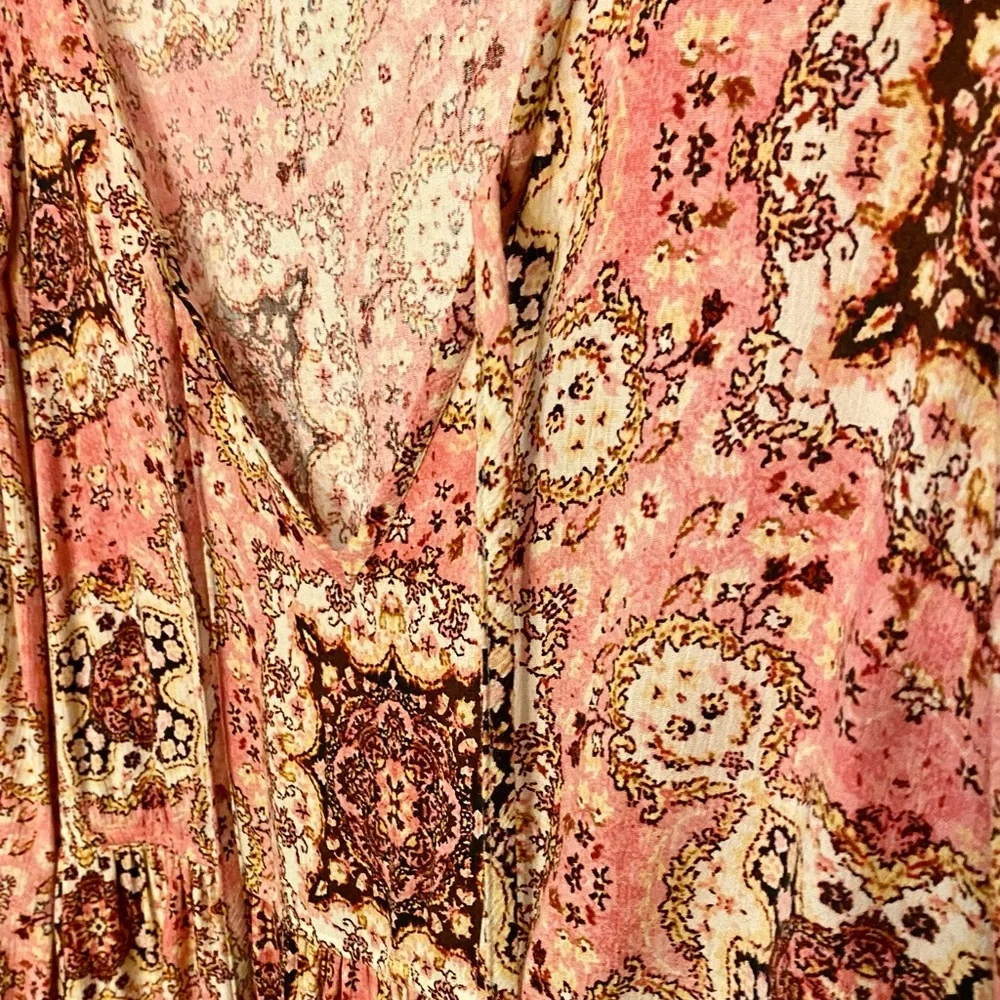 Torrid Pink Paisley-Min Gauze Tunic Dress - Size 2X - EUC! - Picture 8 of 10